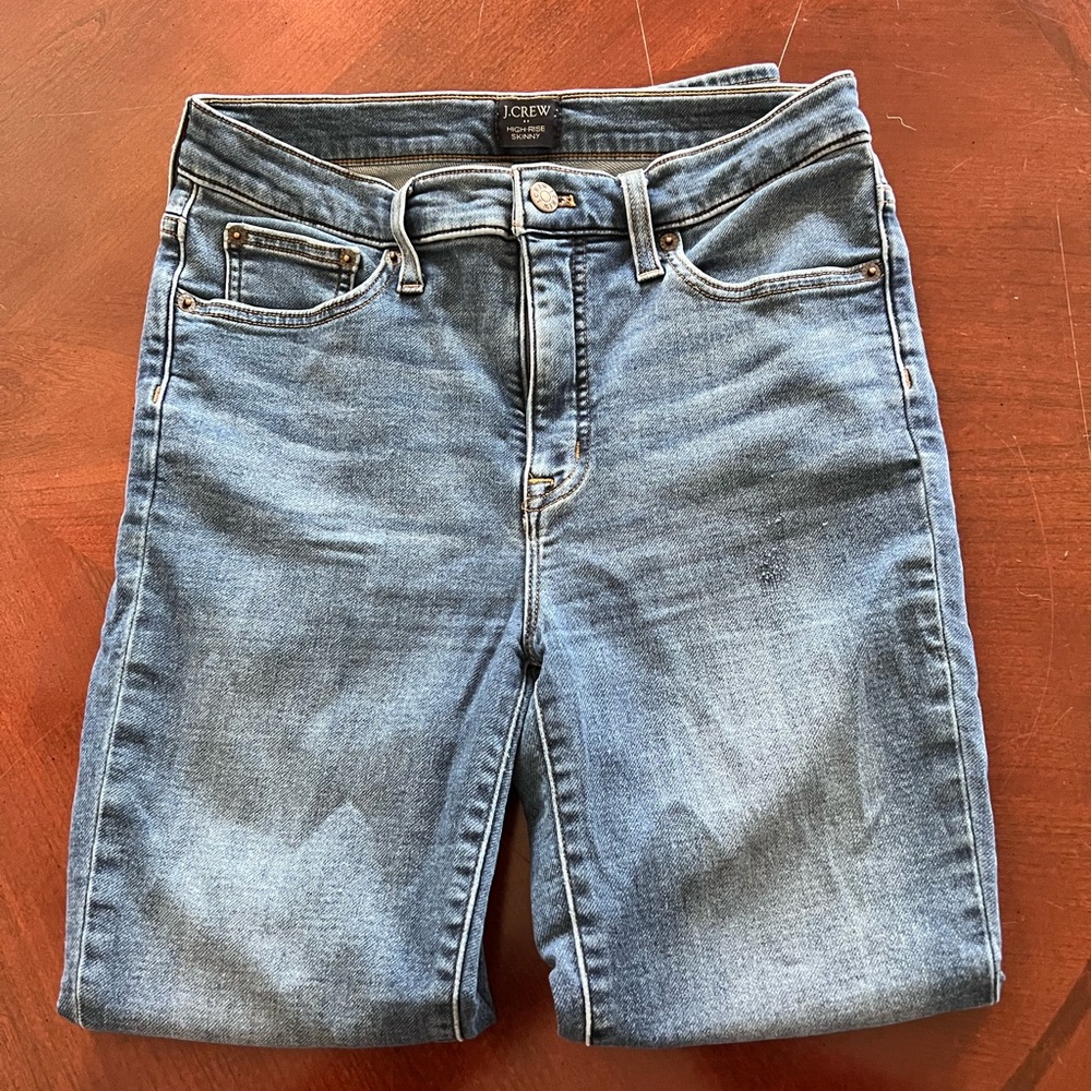 J. Crew Women's Blue High Rise Skinny Jeans Size 29